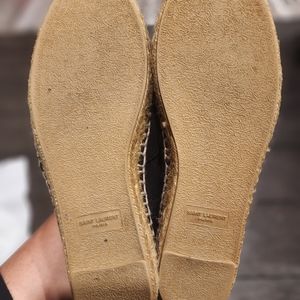 Saint Laurent canvas espadrilles